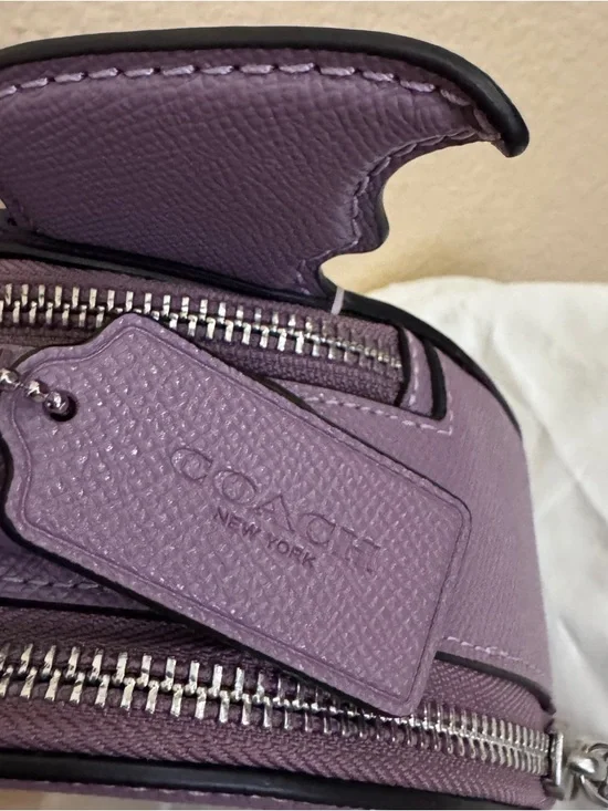 NWT Women COACH Canteen Cute Purple Halloween Bat Crossbody Bag Boo-tiful Cw469 - Picture 4 of 8